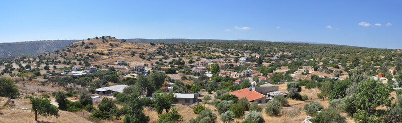 Fototapeta na wymiar The beautiful village of Sotira, Limassol in the province of Limassol, in Cyprus 