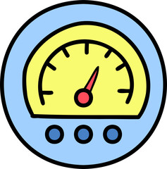 Hand Drawn speedometer illustration