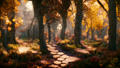 Obraz premium autumn in the forest