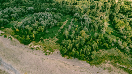 River Climate change drone