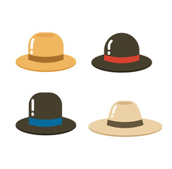 hat cartoon icon vector illustration