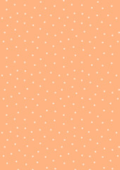 ランダムな小さい水玉の背景　薄オレンジ　A判系サイズ