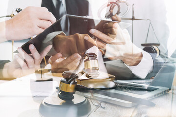justice and law concept.Male judge Consultation and legal concepts, lawyers,