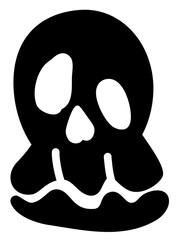 Halloween Skull head Skeleton Silhouette 