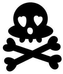 Halloween Skull head Skeleton Silhouette 