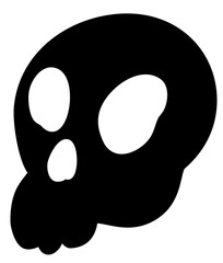 Halloween Skull head Skeleton Silhouette 