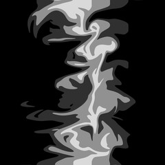 Grayish white smoke with black background