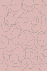 powder pink background with irregular lines