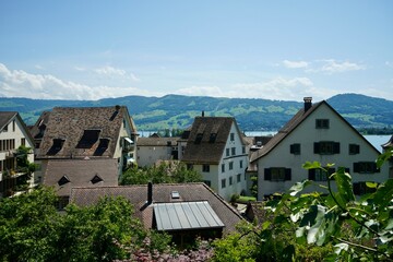 Fototapeta na wymiar Rapperswil Switzerland 2022 June