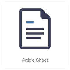Fototapeta premium Article Sheet