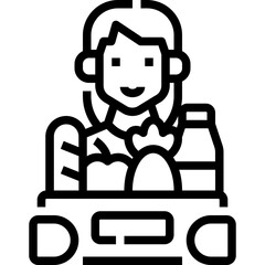 woman with shopping basket