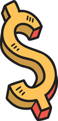 Hand Drawn money symbol illustration