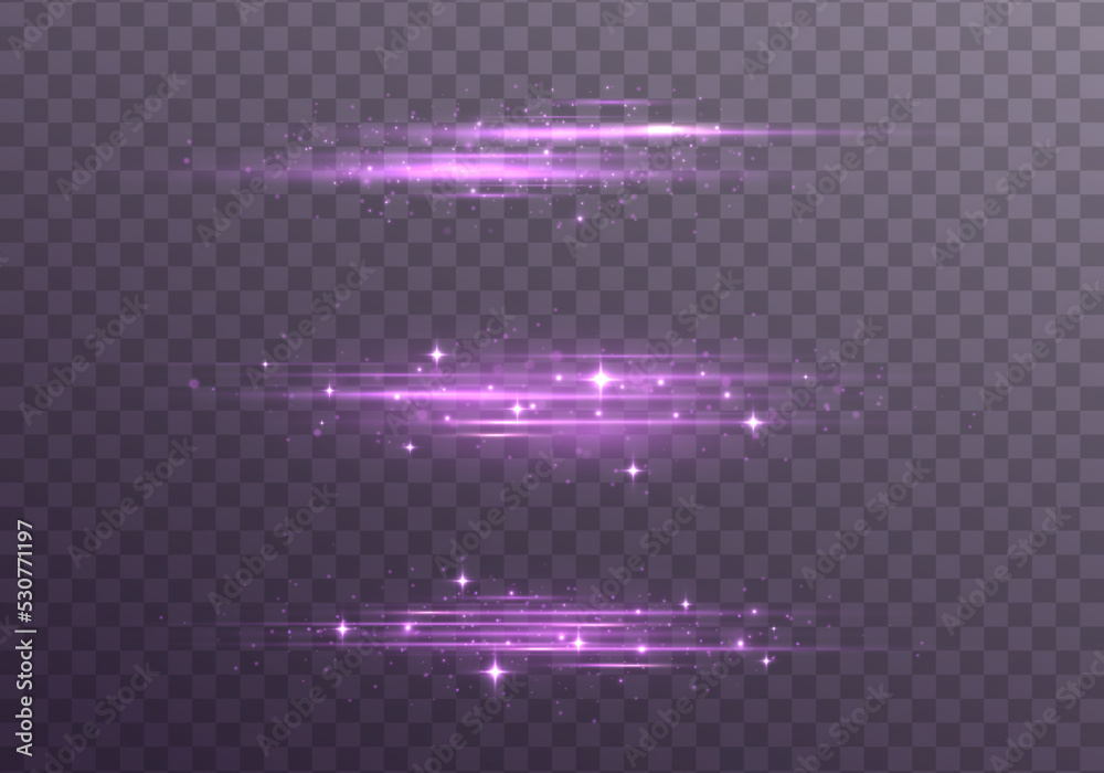 Poster purple neon lines speed motion, laser beams with lights. violet ray line with electric flash explosi