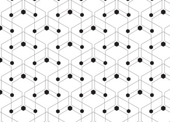  Geometric pattern with lines and hexagon, Black and white streak pattern for background. minimal pattern Use with patterns on fabric, paper.