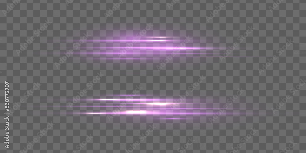 Poster purple neon lines speed motion, laser beams with lights. violet ray line with electric flash explosi