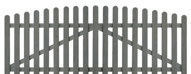 Section of a wooden fence