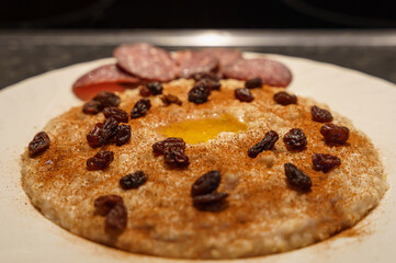 Traditional rice pudding also known as grøt in Norway