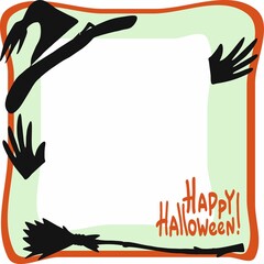 Frame for a photo card for a gift for Halloween.
