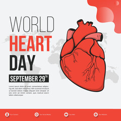 World Heart Day. World Health Day. World Blood Donor Day. World Organ Donor Day. Social Media Post Design