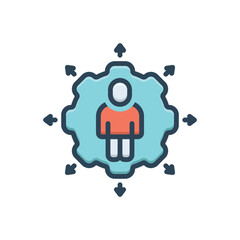 Color illustration icon for possibility