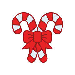 christmas candy icon vector design template in white background