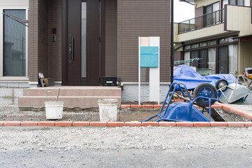 建設現場　外構工事