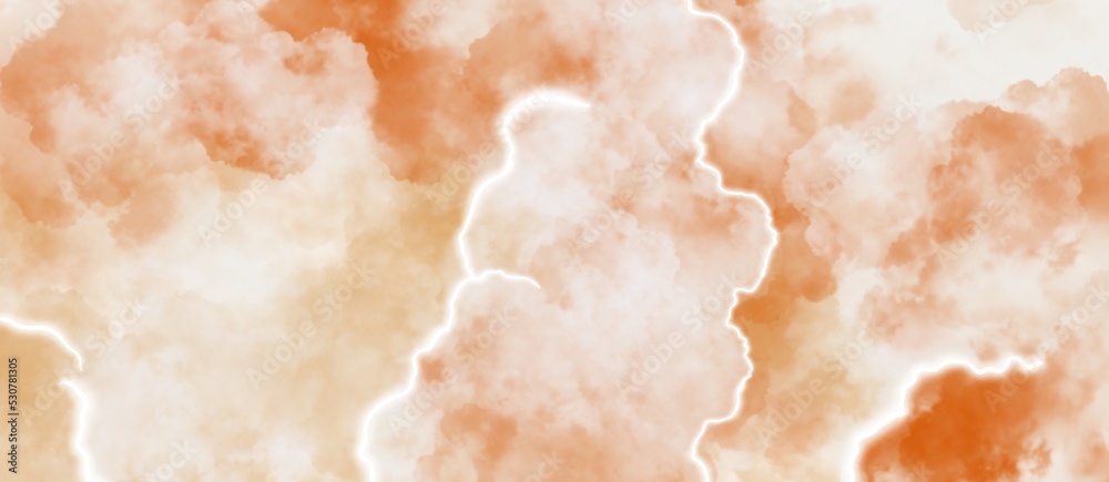 Canvas Prints abstract background of orange clouds