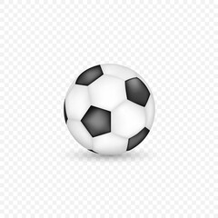 Soccer ball isolated vector. Football ball. Sport equipment.