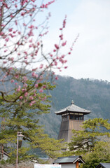 Naklejka premium 城下町出石 辰鼓楼 兵庫県豊岡市出石町