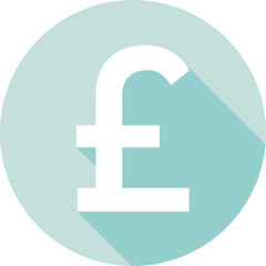 Obraz premium Pound Colored Vector Icon