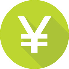 Yen Colored Vector Icon 