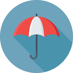 Umbrella Colored Vector Icon