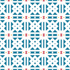Obraz premium Geometric pattern. Seamless vector background. Ethnic graphic design.