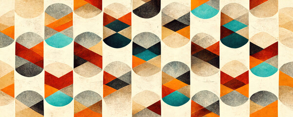 geometric background with polygons in warm colors