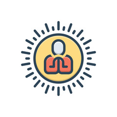 Color illustration icon for prayers