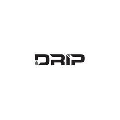 Drip logo or wordmark design