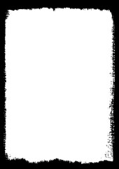 Black ink textured border