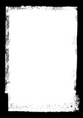 Black ink textured border