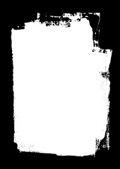 Black ink textured border