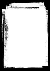 Black ink textured border