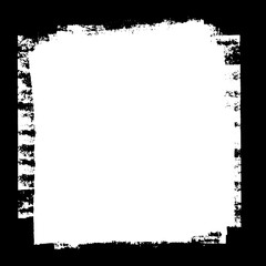 Fototapeta premium Black ink textured border