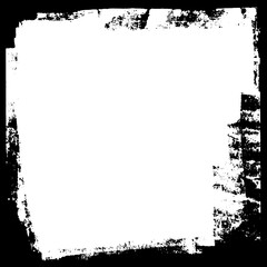 Black ink textured border