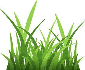 Grass element. Green eco symbol. Lawn sign