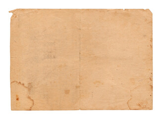 Old dirty blank paper sheet