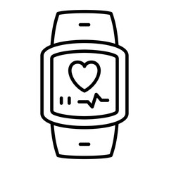 Smartwatch Line Icon