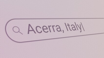 Search Bar Acerra Italy 
Close Up Single Line Typing Text Box Layout Web Database Browser Engine Concept