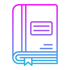 Book Line Gradient Icon