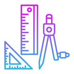Geometry Line Gradient Icon