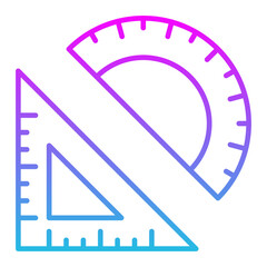 Protactor Line Gradient Icon