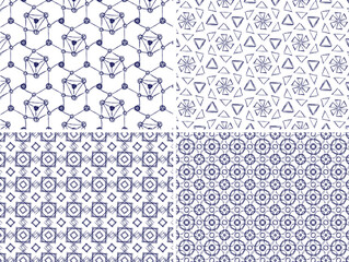 Digital art abstract pattern. National ethnic vector pattern.